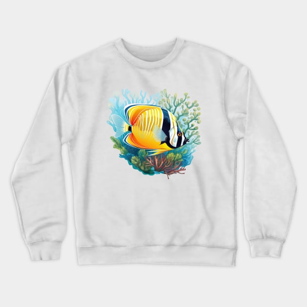 Butterflyfish Crewneck Sweatshirt by zooleisurelife